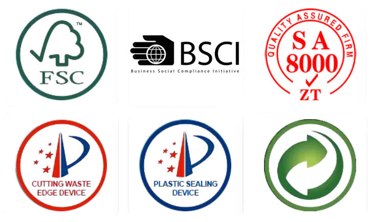 FSC certificate for responsible packaging material