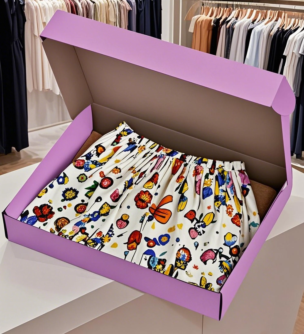 Custom clothing shipping boxes
