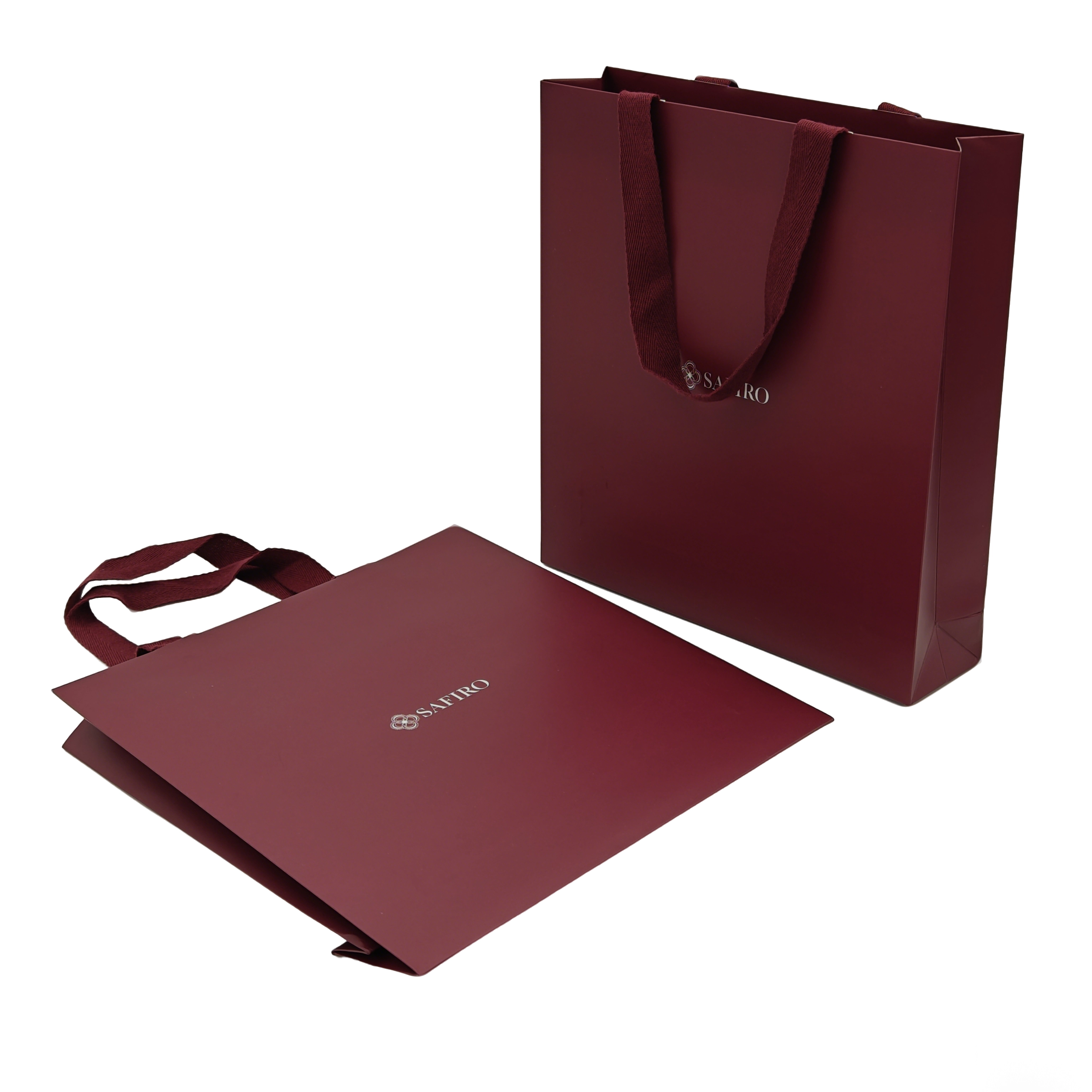Paper Carry Bags with Fabric Handles