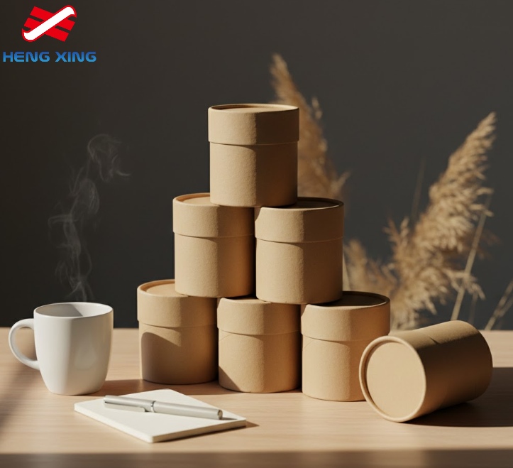 cylindrical cardboard box